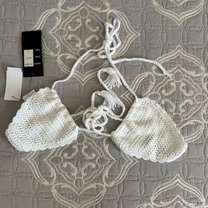 White 2 piece summer knit set